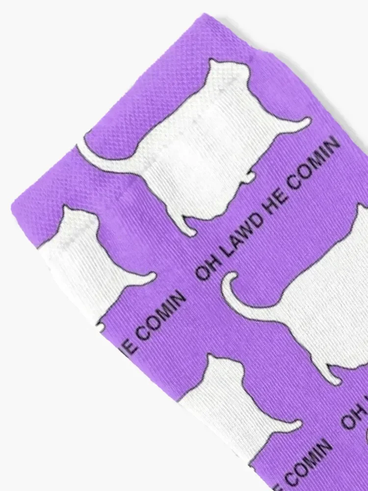 OH LAWD HE COMIN Socks cute men cotton high quality floor Hiking boots Socks Man Women's