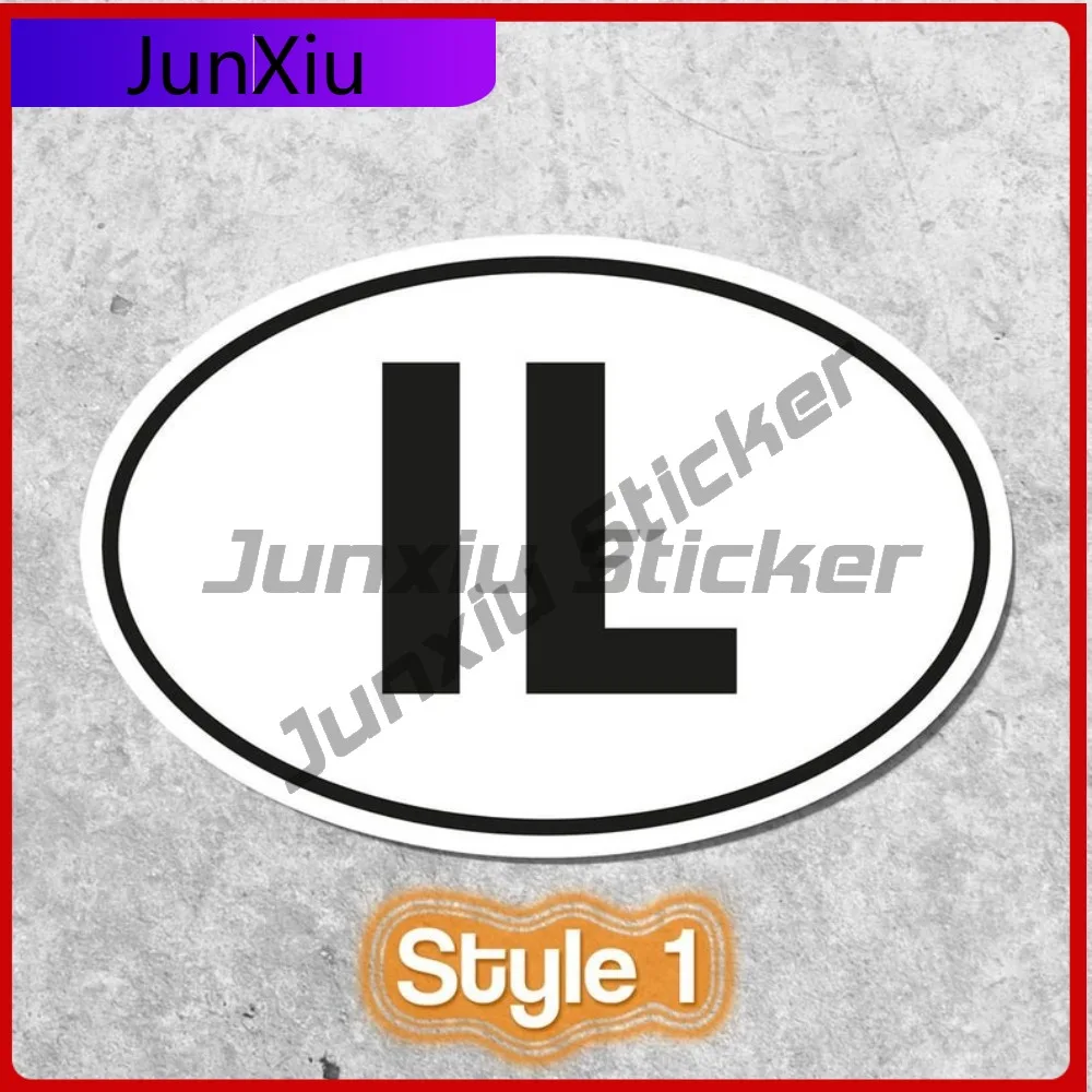 Israel Flag Sticker Oval-shaped White and Black Country Creative Campers Car Windows Waterproof Anti UV Car Styling Auto