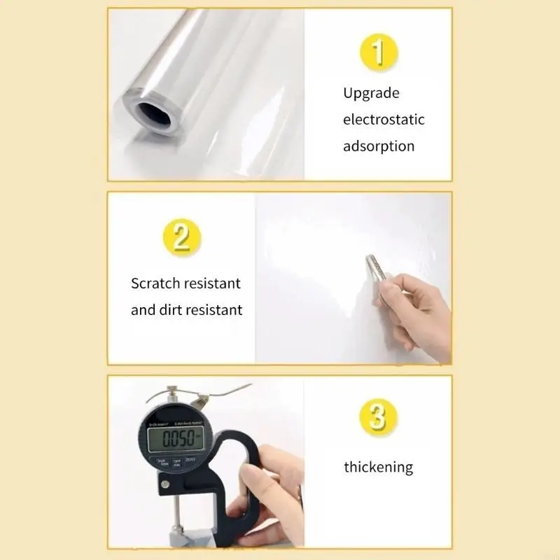 Clear Electrostatic Protective Film Roll Contact Paper for Wall and Furniture 
