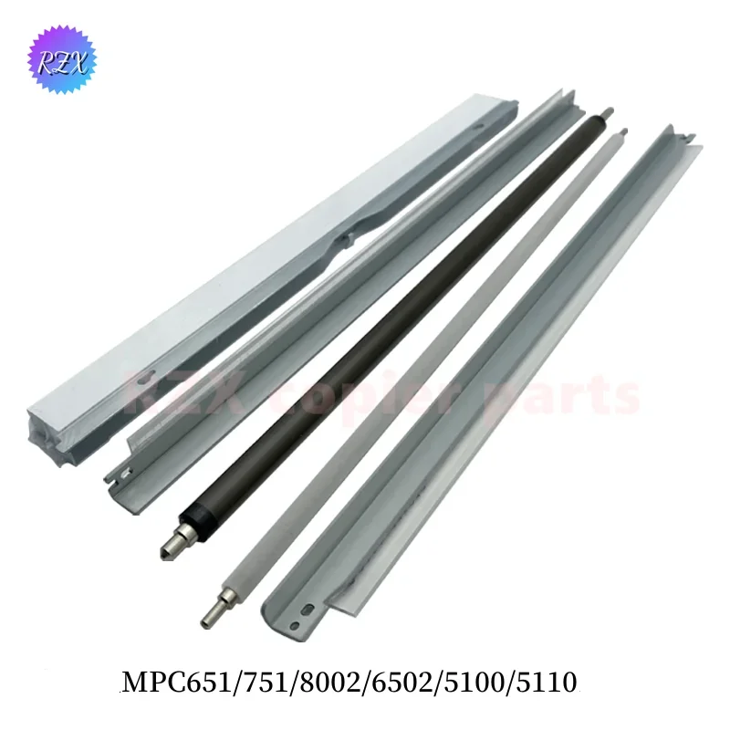 Rodillo de limpieza, rodillo de espuma, cuchilla, tira de cera para Ricoh MP C651 C751 C8002 6502 5100S 5110, rodillo de carga primaria, piezas de copiadora