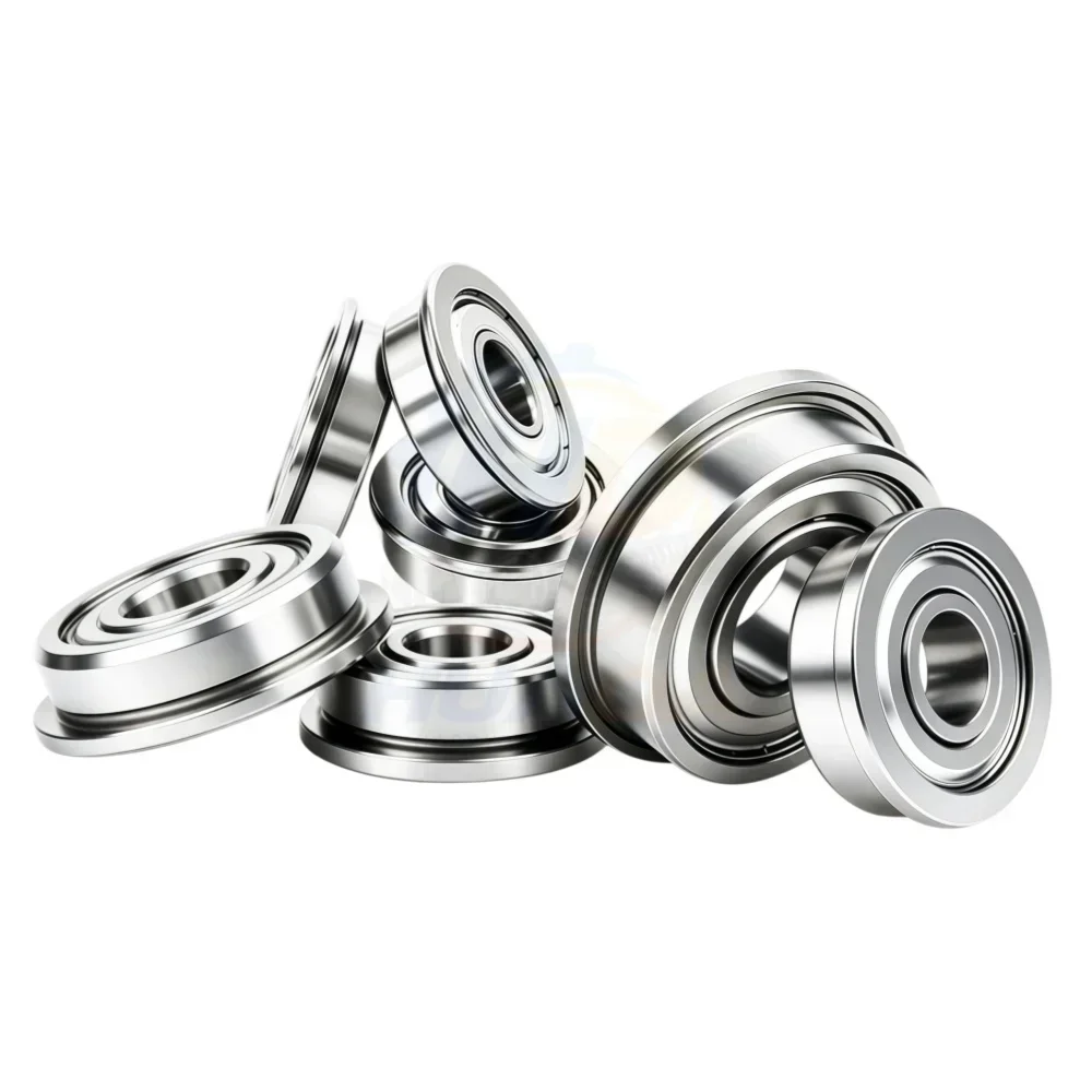 SMF117 SMF137 SF687 SF637 Flanged Miniature Ball Bearings, Shielded ZZ Deep Groove Flange Bearing for 3D Printer RC Motor Wheel