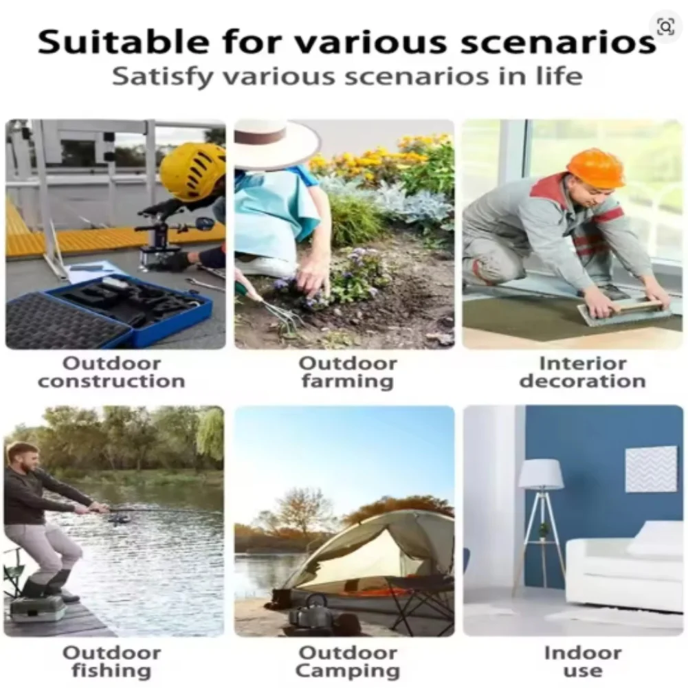 

Беспроводной вентилятор, портативный, компактный, легкий, с регулируемой скоростью, сильный воздушный поток для офиса на открытом воздухе, кемпинга