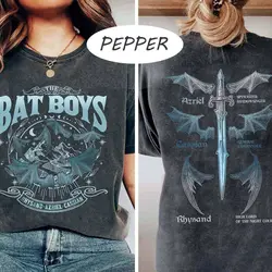 Acotar Bookish Shirt The Bat Boys Comfort Vintage The Night Court Illyrians Shirt 100% Cotton Retro Shirt For Unisex Y2K Tee
