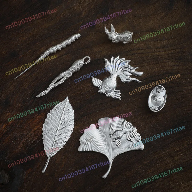 

Foot silver 999 ginseng food grade cooked silver solid brewed tea brewed tea brewed water artifact softened water quality silver