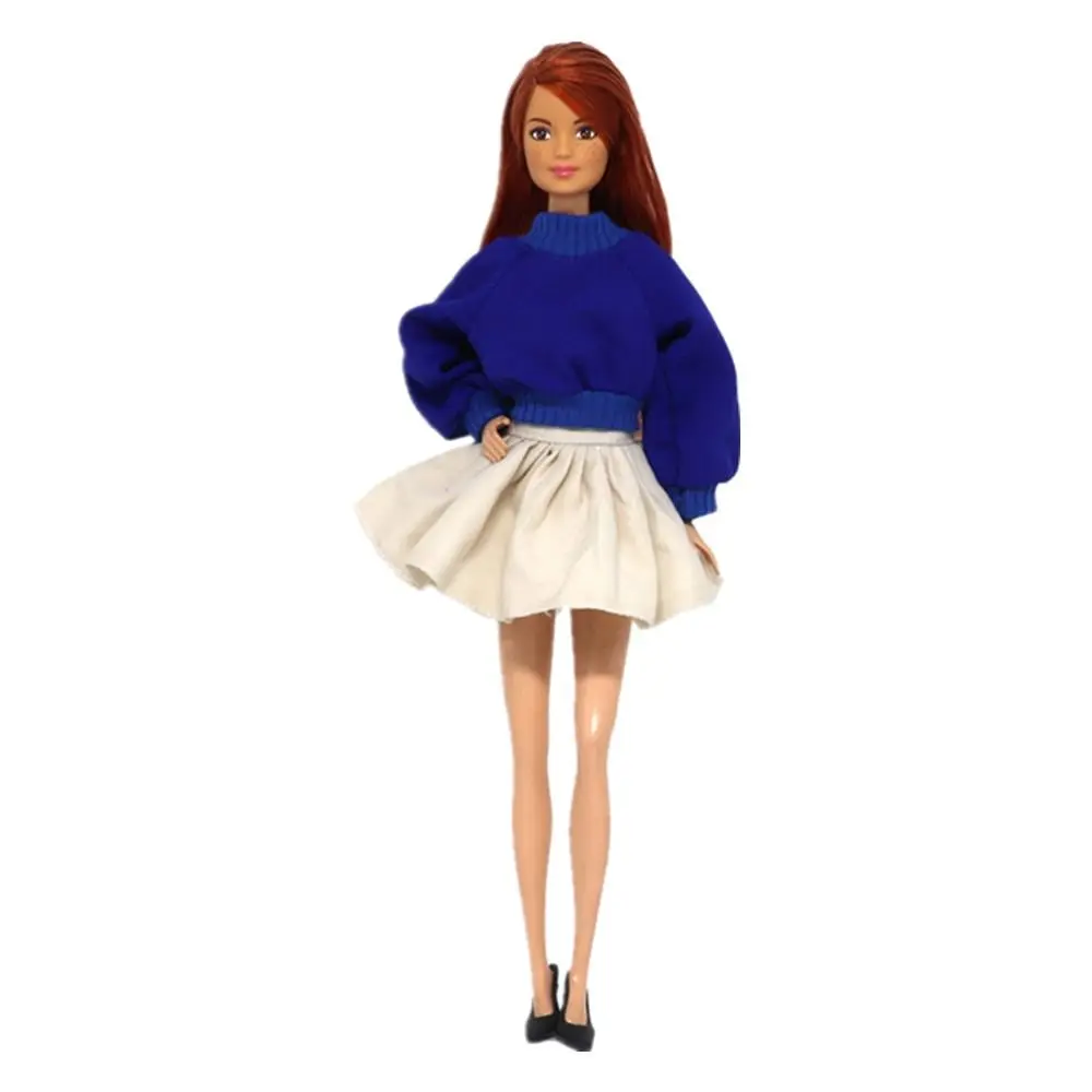 1 Set Moda Casual 1/6 Vestiti per bambole Abiti fatti a mano Accessori Abbigliamento invernale Giacca di pelliccia Set da indossare per bambola da 29 ~ 32 cm