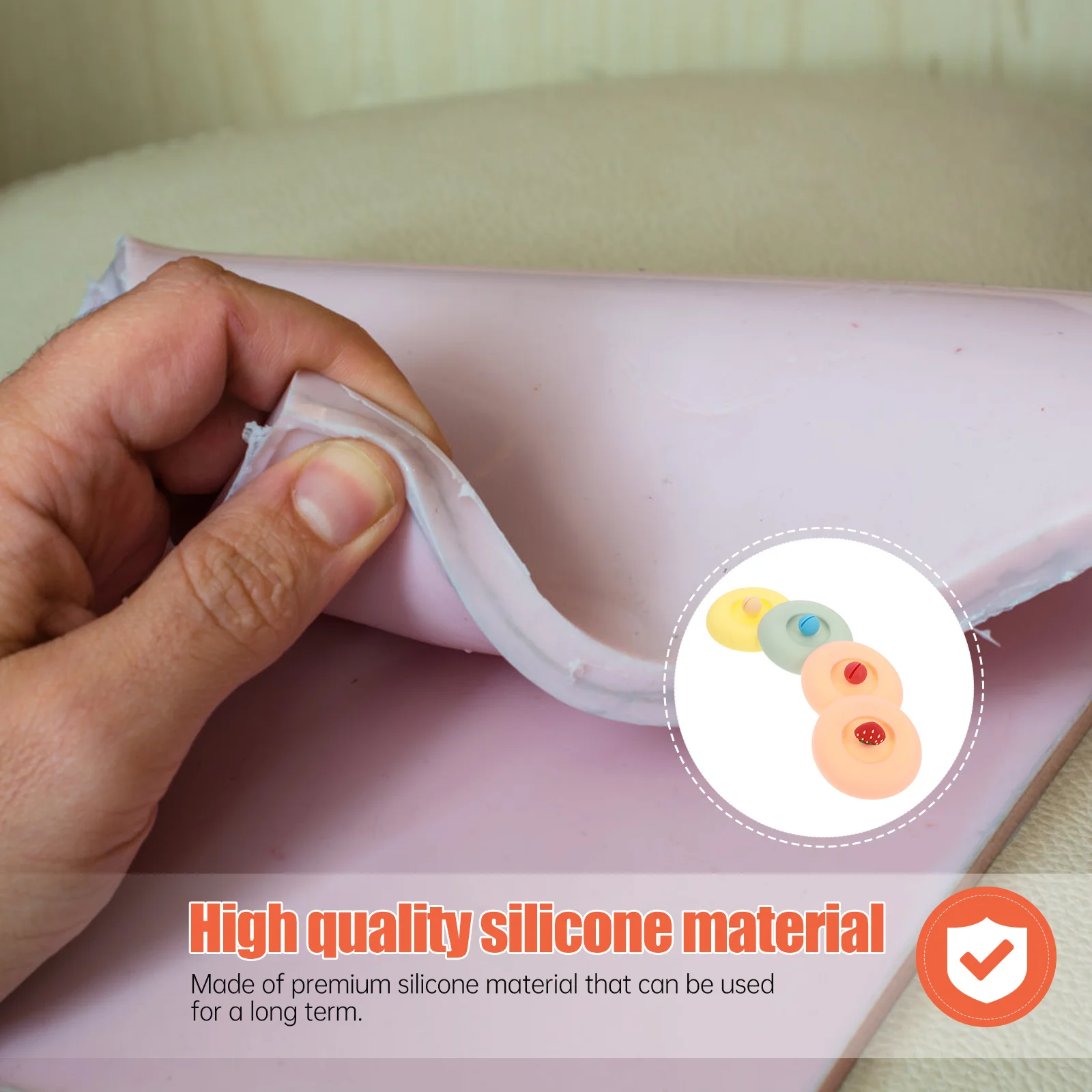 

4Pcs Cartoon Silicone Cup Lids Airtight Sealing Lids for Mug Heatproof Assorted Colors Silicone Cup Covers