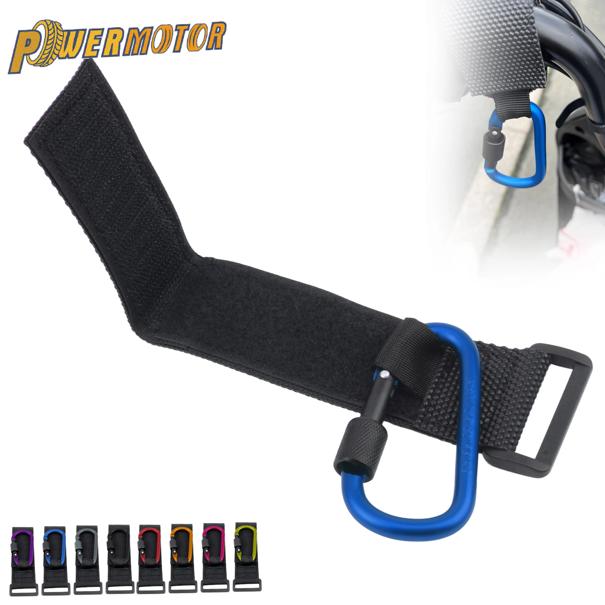 30kg Load Capacity Motorcycle Handlebar Luggage Hooks for Scooters Electric Bike ADV Bicycles Hanging Bag Helmet Easy to Install