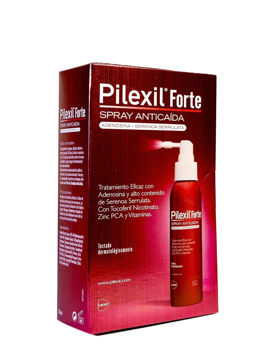 Pilexil forte anti-fall spray 120 ml-with adenosine and serenoa serrulata