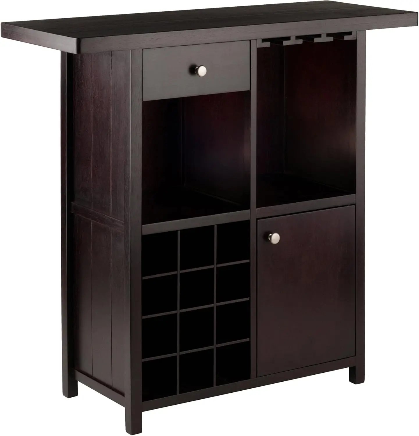 Macon Bar Wine Cabinet, Espresso