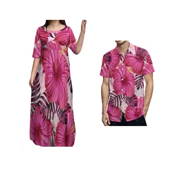 Women O-Neck Tiered Dress Custom Made Pacific Island Art Anti-Static Big People 8XL Dresses Polynesian Hawaii Cozy Dresses