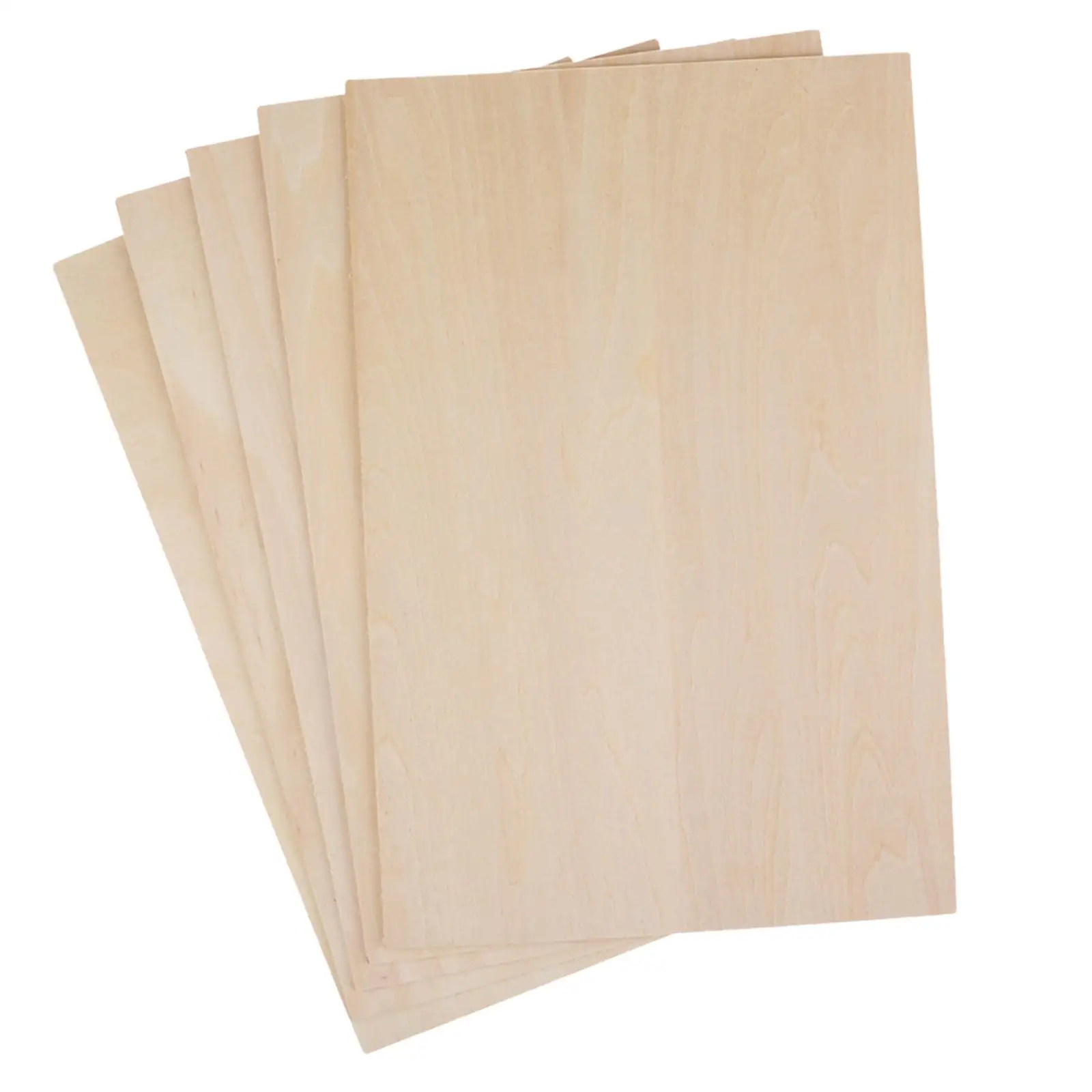 10Pcs Thin Plywood Board 200x200x2mm for Sailboat Models Miniature Aircraft