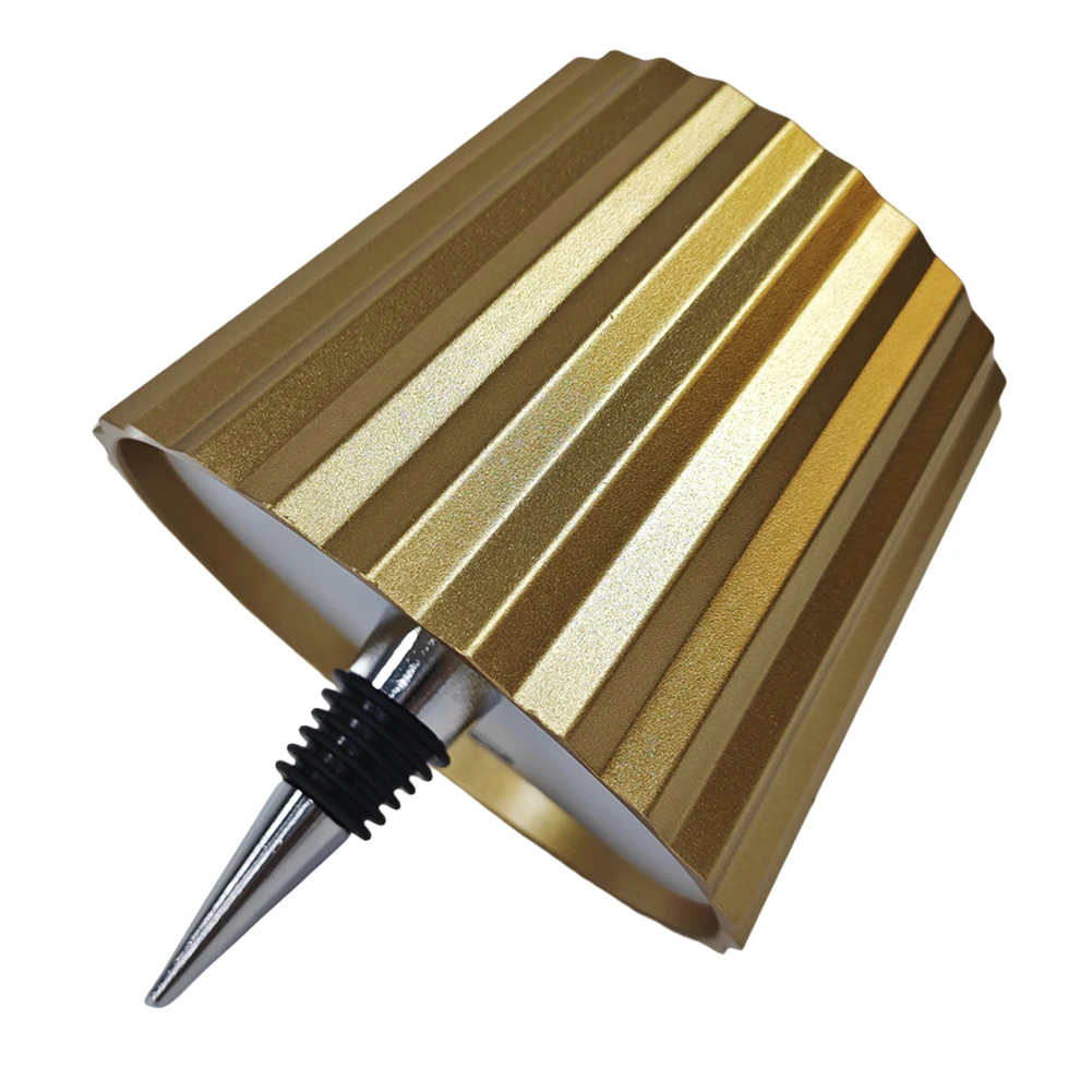 مصباح زجاجة معدني قابل للتعتيم قابل لإعادة الشحن للتحكم باللمس زجاجة نبيذ خفيفة زجاجة نبيذ ضوء ديكور لمطعم العائلة والبار