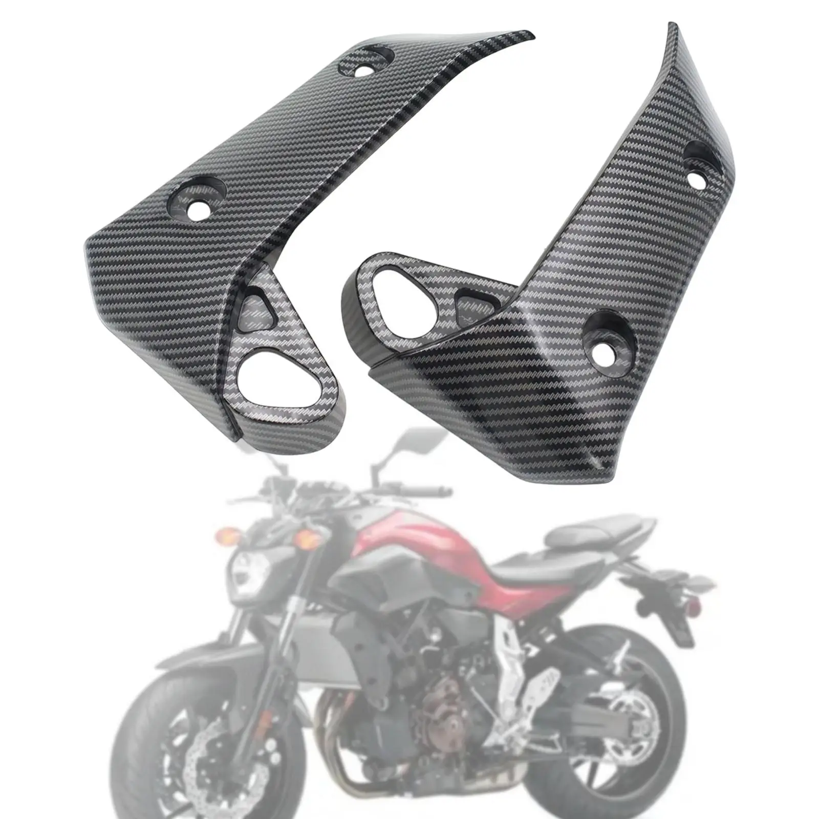 

Radiator Side Covers Guard Protector Plastic Replacement Fairing Durable for Yamaha MT07 FZ07 2