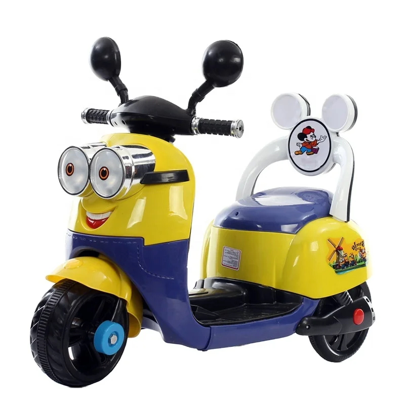 

2022 Cute and Fashionable Cartoon Character Children Toy Car Three Wheel Full Electric Motorcycle