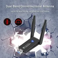 1300Mbps WiFi USB 3.0 Adapter 2.4GHz&5GHz Dual Band Wi-fi Receiver for PC Desktop Laptop Wireless Network Card