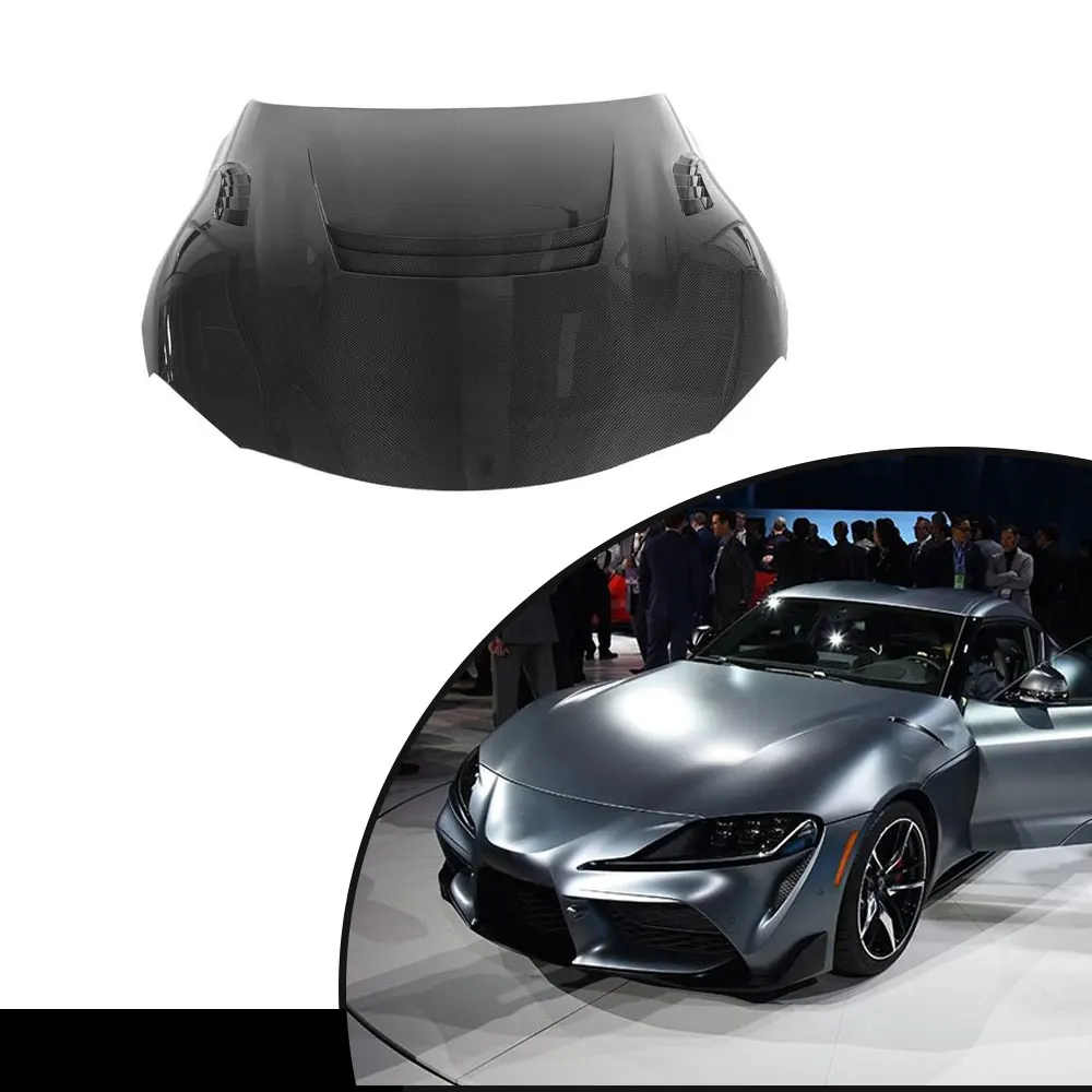 

ATV&UTVDry Carbon Fiber Hood for Toyota Supra GR A90 / J29 2019+ Lightweight Performance Bonnet
