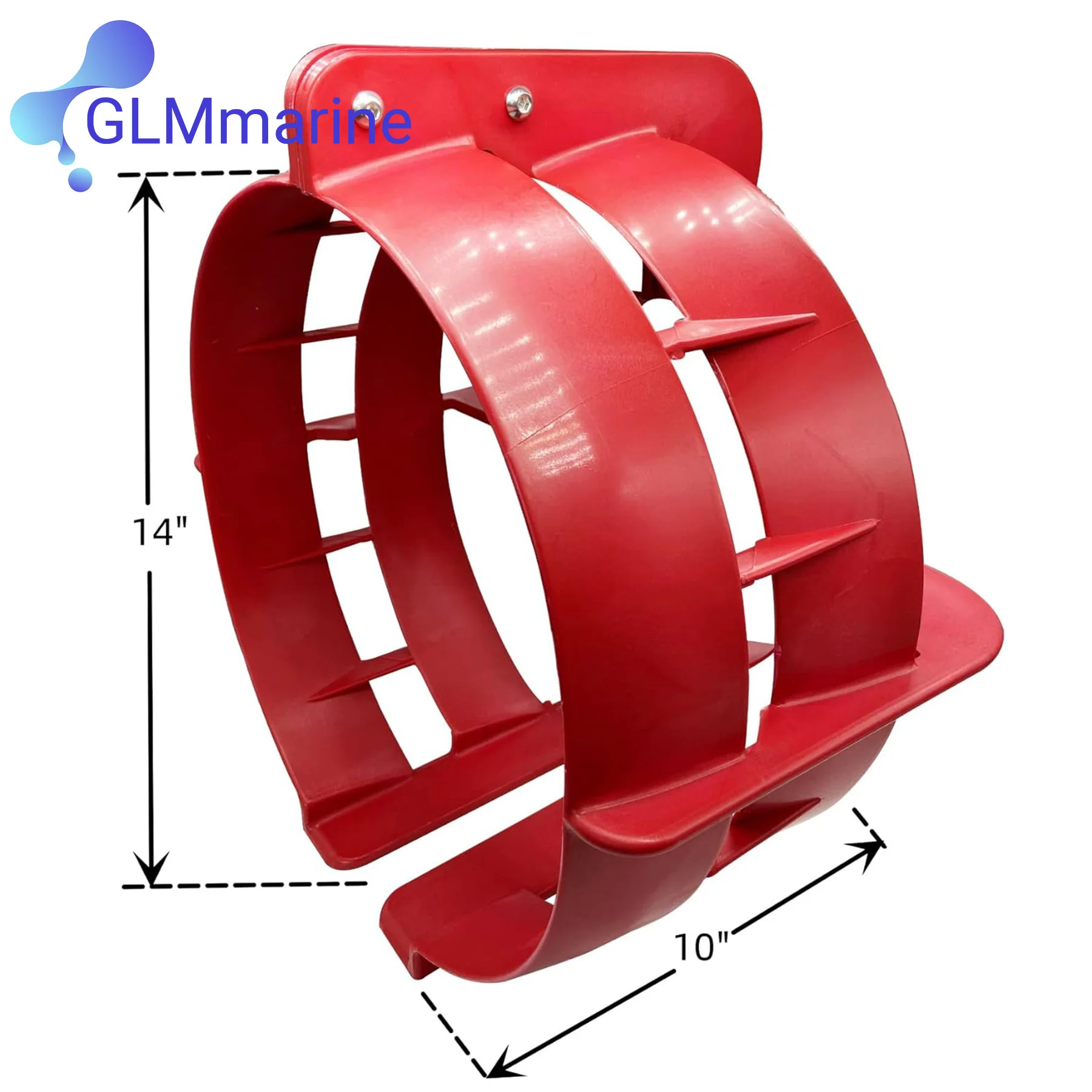 14 Inch PA66 Fiberglass Propeller Guard Marine Prop Protector for Shallow-Water Fishing Boats Fits 9.9-120HP Outboard Motors