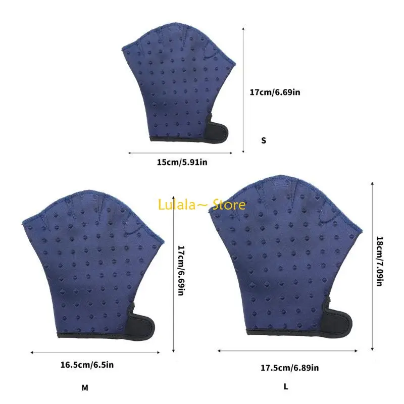 

Y4QA Swimming Gear Webbed Gloves Adjustable Swimming Gloves for Kids Pool Beach Use