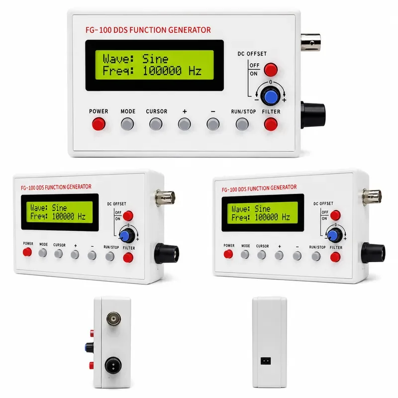 DDS Function Signal Generator Frequency Counter 1Hz-500KHz Sine Square Triangle Sawtooth Waveform Module