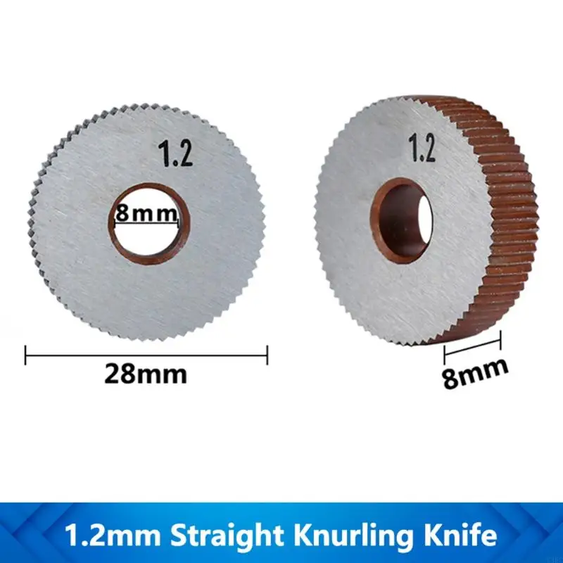 Reticulated Knurling Tool H.H.S Traight Line 0.8mm to 2.0mm High Abrasion Resistance Stainless Steel Industry Accessory