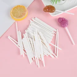 20/80/100Pcs Plastic Lollipop Stick Safe White Cake Sucker Sticks For Chocolate Sugar Candy Lollypop DIY Mold Bakeware Tool