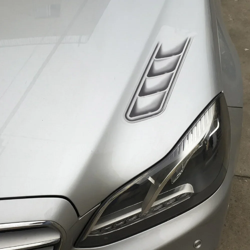 Estilo de coche, rejillas de ventilación falsas 3D, salida decorativa, pegatinas de ventilación lateral, calcomanías divertidas, símbolo del