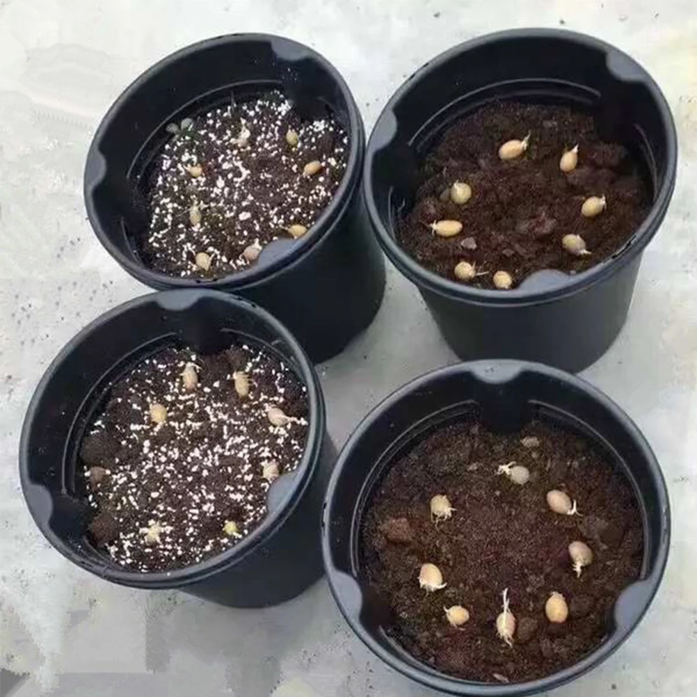 

Plastic Flower Pots Small Lightweight Durable Plant Containers Garden Indoor Plants Dual Color Design Corrosion Resistant