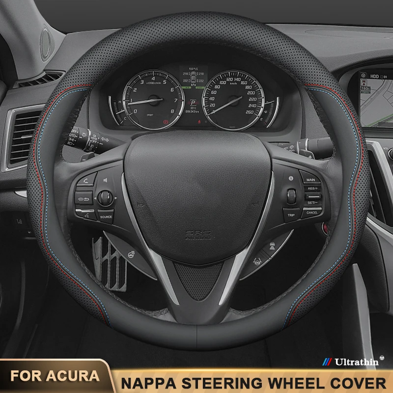

Car Leather Steering Wheel Cover Accessories For Acura MDX NSX TLX RDX ILX RLX CDX TLX-L TL RL ZDX ADX TSX RSX Integra Type-S