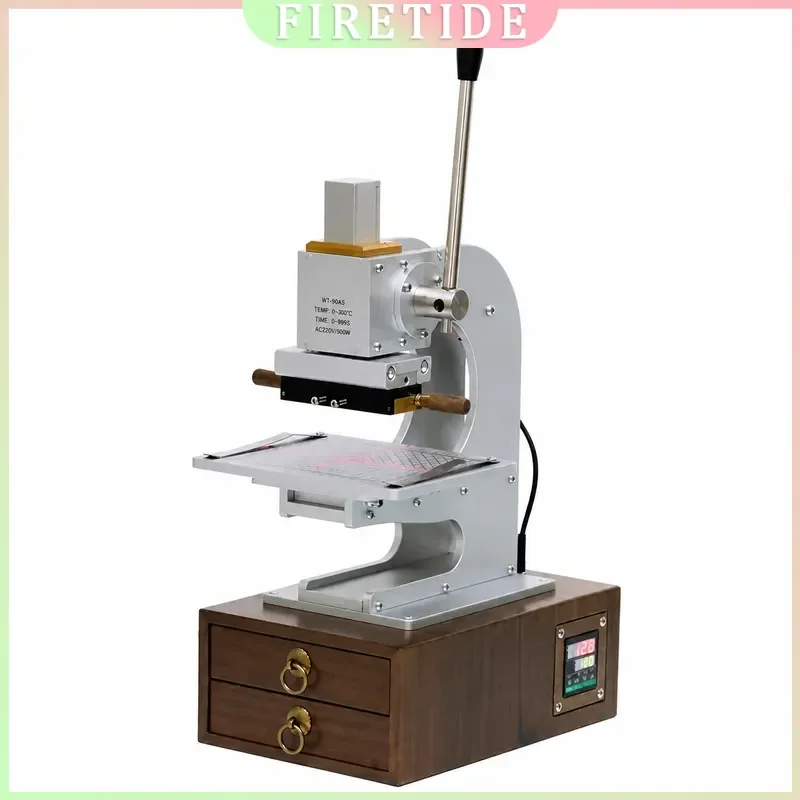 WT-90XTS Multifunctional Hot Stamping Machine Electronic Eye Location Fast Change Mold Pressure Marking Leather Finish