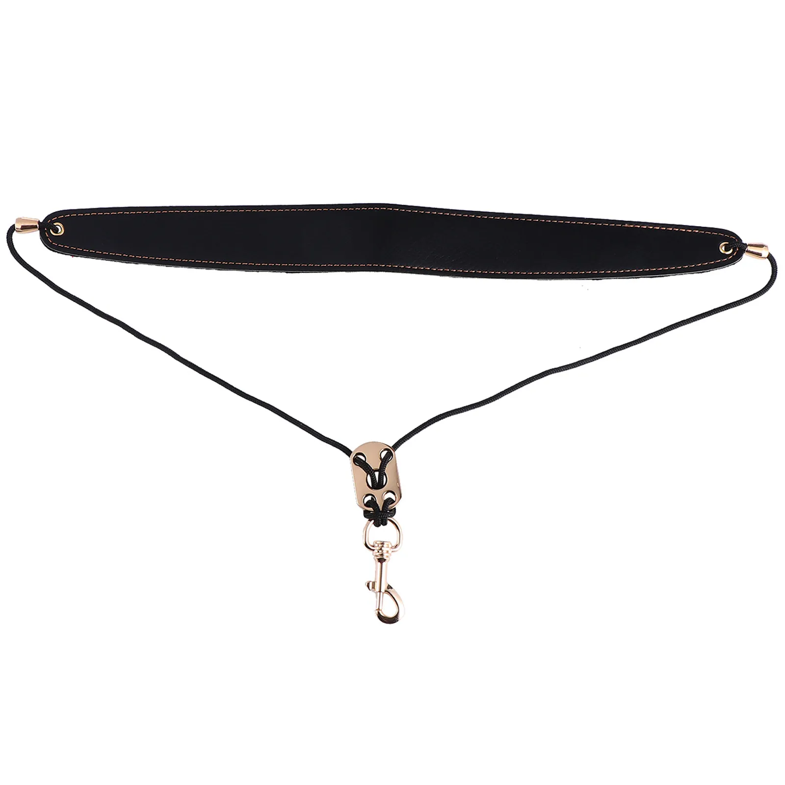 Saxophone Neck Strap Deluxe PU Adjustable Sax Harness Widened Comfortable Load Bearing Saxophone Accessory for Performance