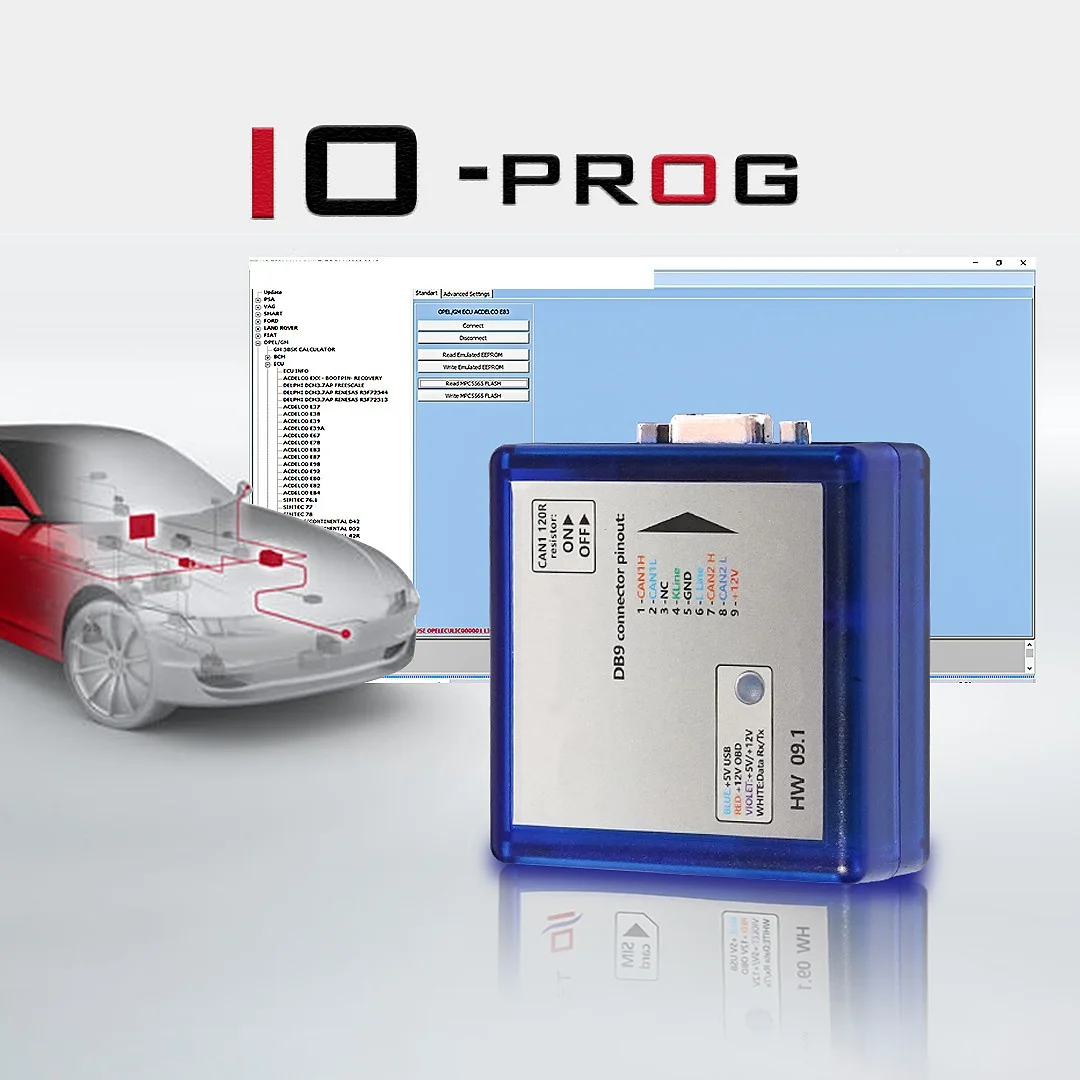 Full Version IO PROG Add BSI PSA For Citroen/GM/Opel Clone Programmer Support Multi-Cars IO-PROG Upgrade Power Programmer