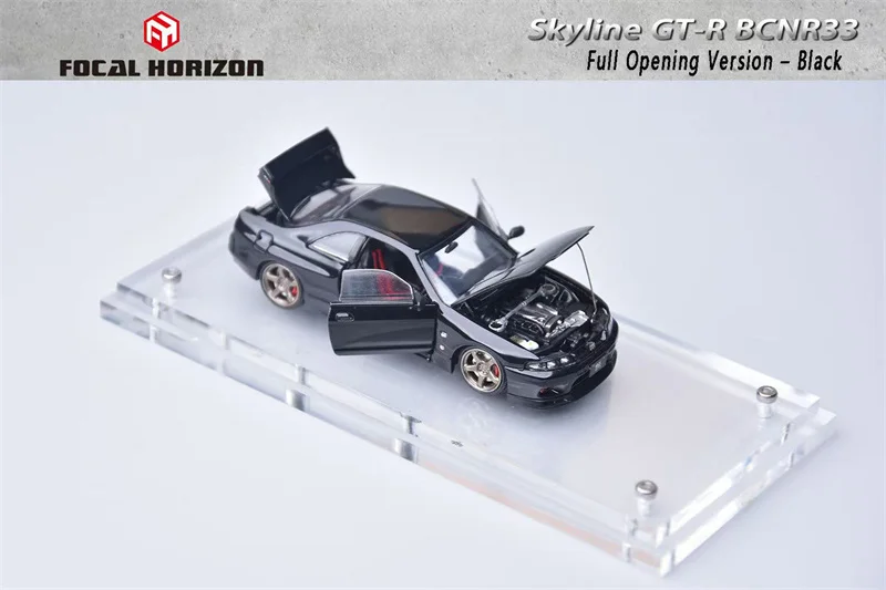 

[PreSale] Focal Horizon 1:64 Skyline 2000GT KPGC10 /Skyline R33 GT-R Mk4 BCNR33 Black Diecast Model Car