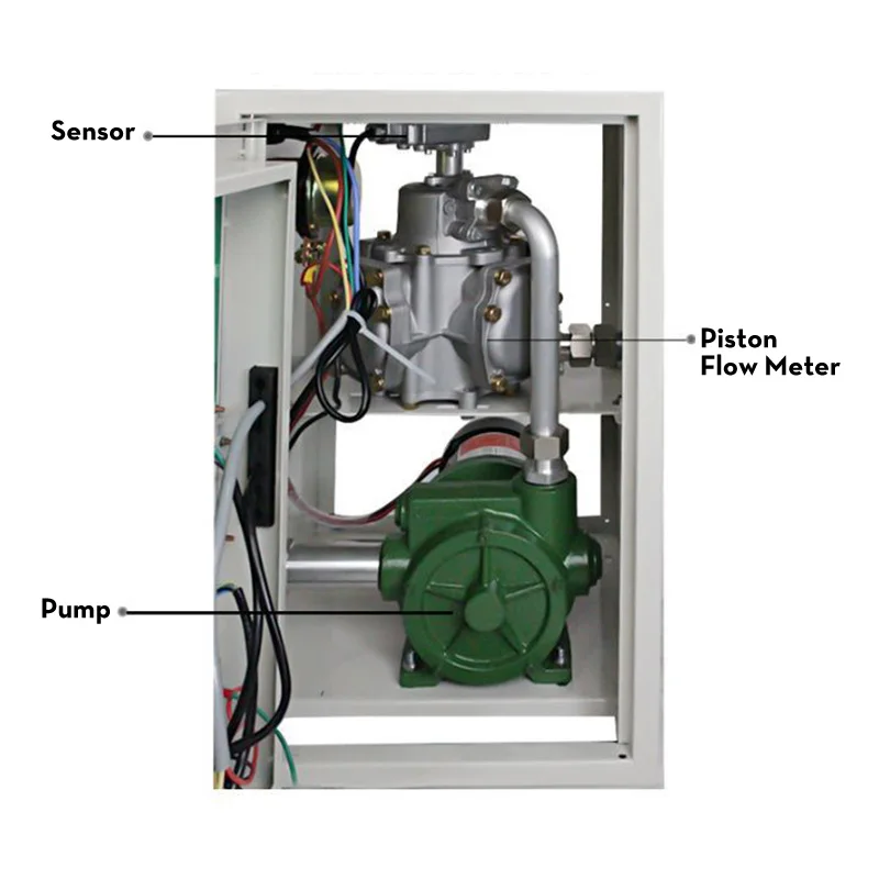 دقة عالية معدل تدفق كبير 60LPM موزع ديزل صغير محمول مع خرطوم مرشح الفوهة