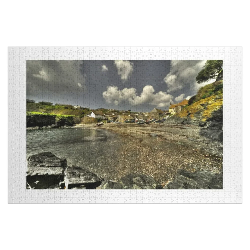 

Деревянный пазл Cadgwith Cove для взрослых, персонализированные подарки для детей, деревянные пазлы с именами, индивидуальные произведения искусства, пазлы с индивидуальной гравировкой