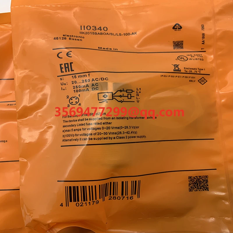 Proximidade Switch Sensor, Brand New Stock, II0390