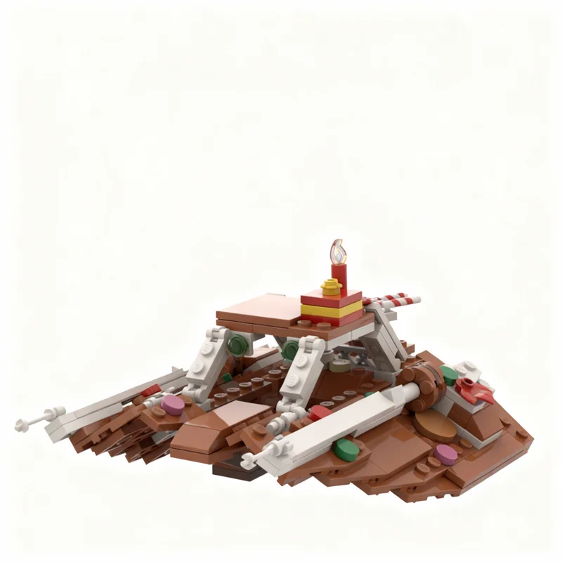 Набор из 236 деталей MOC: Модель Снежного Скоростного Доспеха для Звездных Битв, Конструктор, Рождественский Подарок, Идея для Детского Дня Рождения, Сделай Сам
