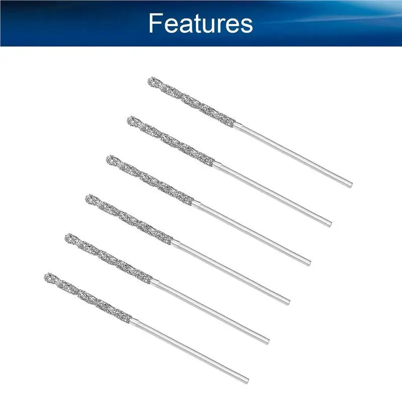 A27F-80Pcs 1Mm/0.04Inch Diamond Twist Drill Bits High Speed Steel HSS For Glass Sea Shells Stone Tiles