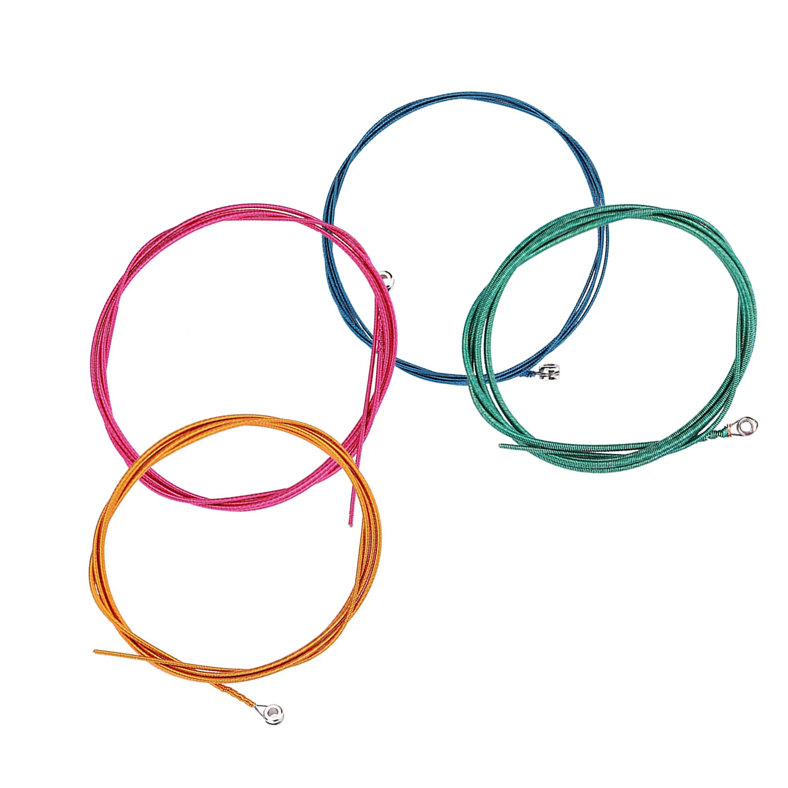 4 Colorful String Electric Bass Strings Set Guitar Strings Set Light Gauge .046 To .100 DIY Stainless Steel Strings Set