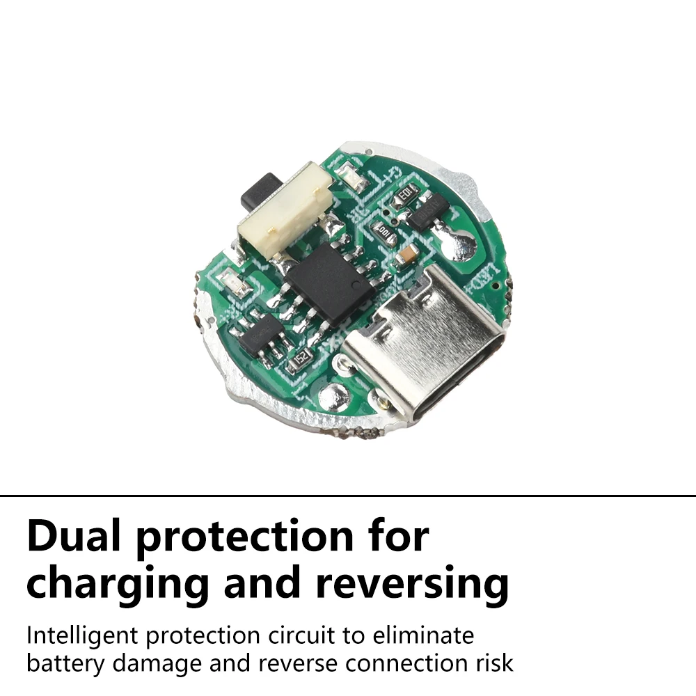 Dimmer de 3 níveis, placa de driver piscante oculta, prensa lateral, módulo de lanterna de luz forte, kit eletrônico diy