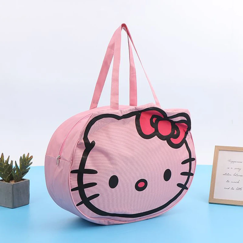 Kawaii Sanrio Handtas Hello Kitty Schoudertassen Cartoon Schattige Buitenshuis Snacks Opbergtas Travelling Bag Boodschappentas Speelgoed Meisjes