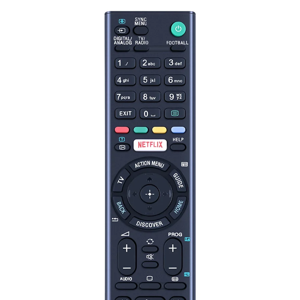 Zapasowy pilot RMT-TX100D, kompatybilny z telewizorami SONY, modele: KD-65X8507C, KD-65X8508C, KD-65X8509C, KD-65X9305C. — zdjęcie produktu 3