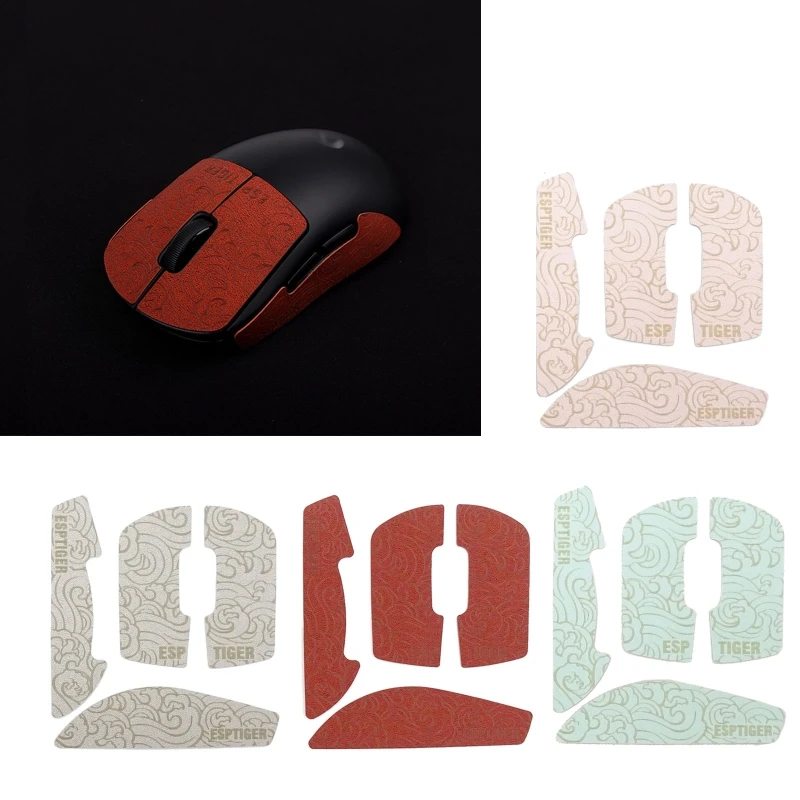 

Esports Tiger Mouse Skin Side Stickers Sweat Resistant Grip Tape for Logitech G PRO X Superlight GPX Gaming Mice 0.7mm