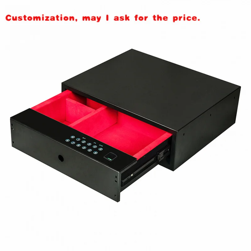 custom.Z580 Digital Cipher Hidden Safe Box Drawer Locks Type Jewelry Safe Draw Front Opening Drawer Safe