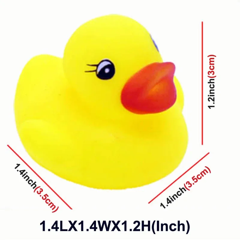 Baby Bath Toys Swimming Pool Bathing Ducks Water Game Float Squeaky Sound Rubber Ducks Toys for Children Gifts