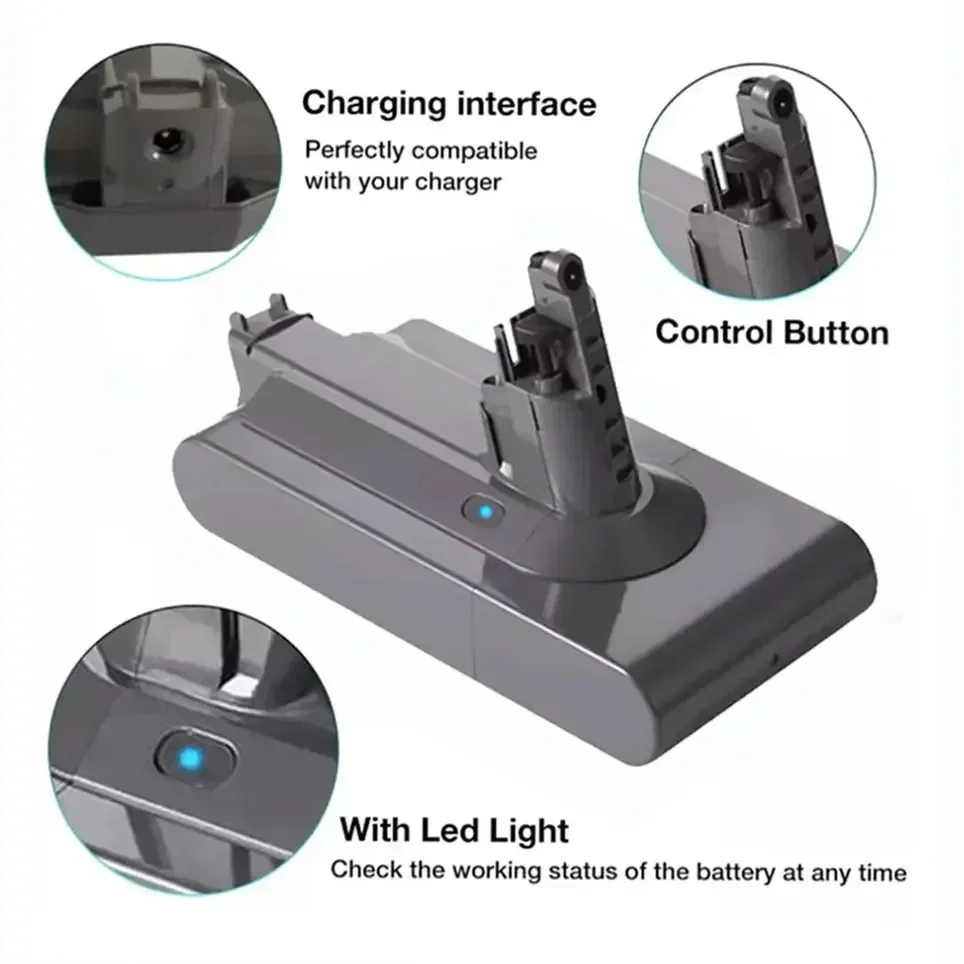 For Dyson V11 SV14 Series 25.2V Rechargeable Battery 6800mAh Suitable Vacuum Cleaner Replacement Battery V11 970145-02