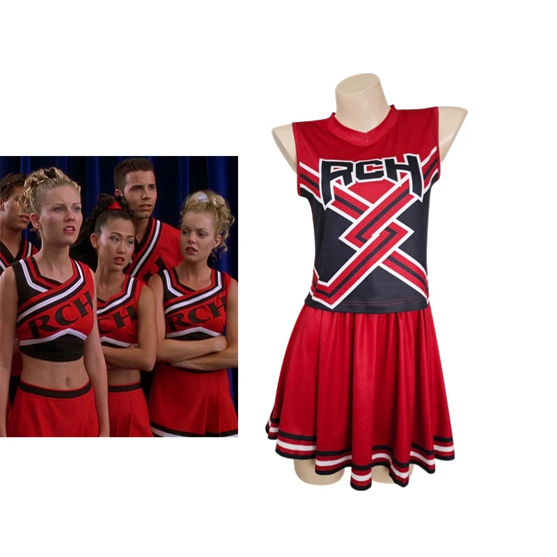 

Movie Cosplay Stage Musical RCH Printed Cheerleader Uniform Women's Fancy Dress Tank Top Mini Skirt Halloween Party Outfits