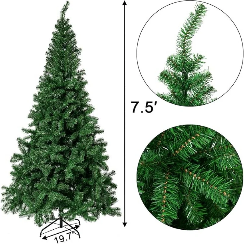 Artificial Christmas Tree Encrypted PVC and PE+PVC Christmas Tree Home Decoration Christmas Atmosphere Gift Decoration 1.2m-2.4m