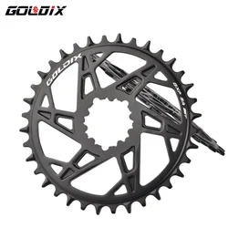 GOLDIX for Bicycle Chainring 32/34/36/38/40T Wide Narrow Chainwheel Crankset Crown for Sram 3 Bolt 9/10/11S