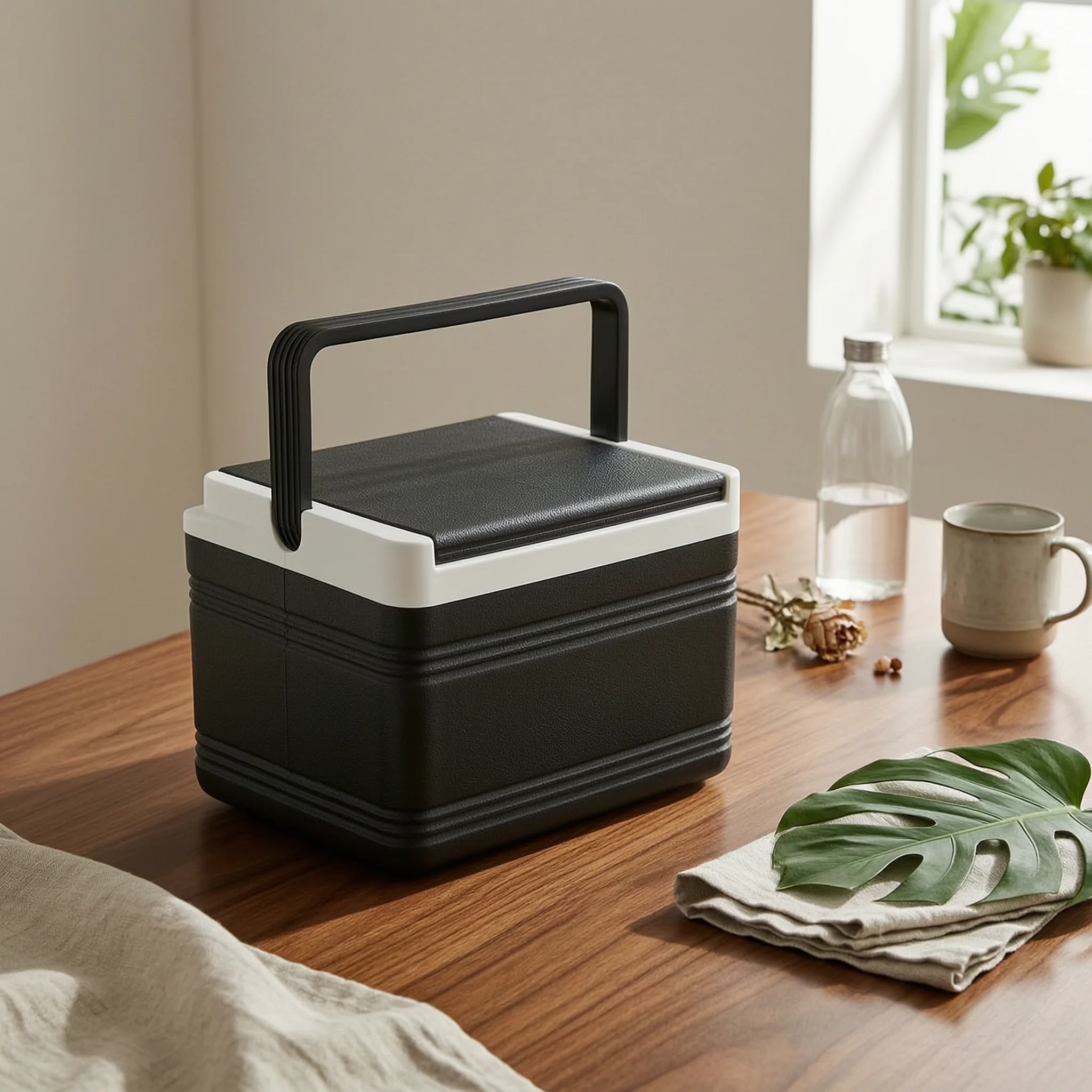 Golf Vehicle Cooler Large Capacity Insulated Cooler Box Mounted Ice Box Built-in Handle Portable Ice Chest Lightweight