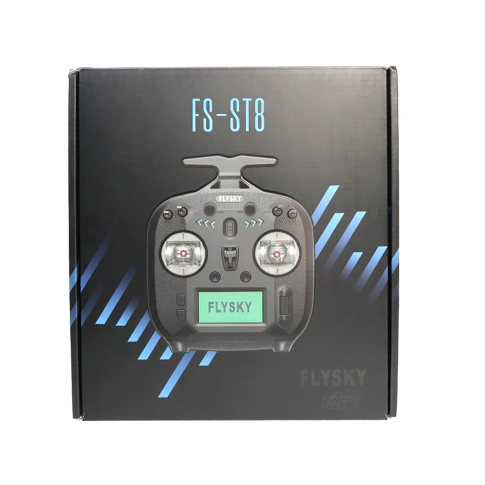 FLYSKY ST8 Remote Control 12CH 2.4GHz Remote Control RC Car and Ship Aircraft Model Dedicated SBUS English Bilingual Transmitter